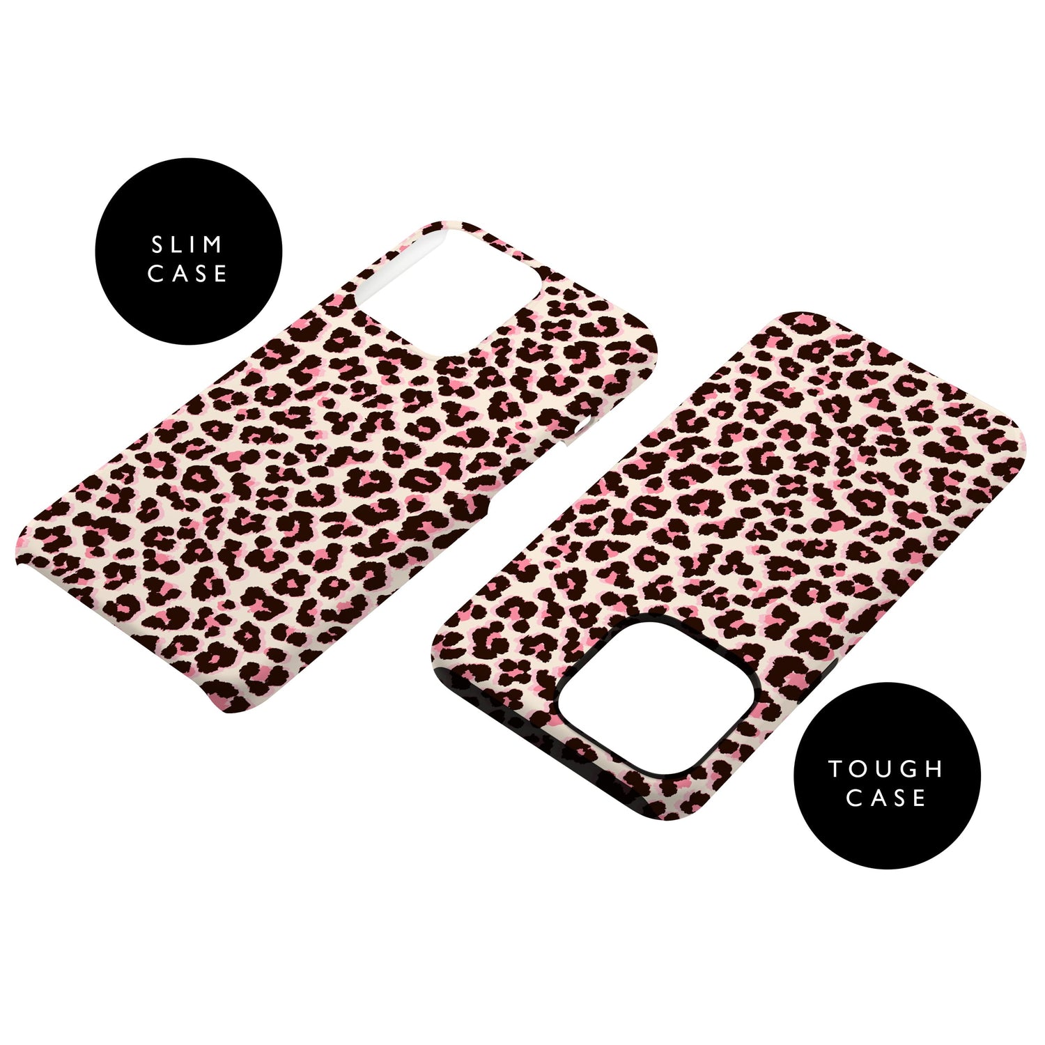 Pink Cream Leopard Print Phone Case  Phone Case