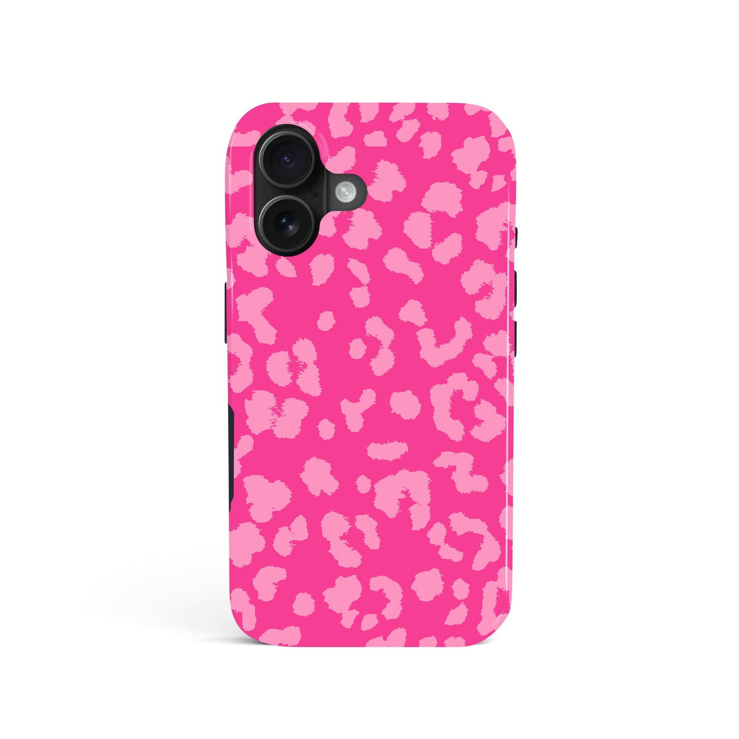 Pink Dreams leopard Print Case iPhone 16 Phone Case