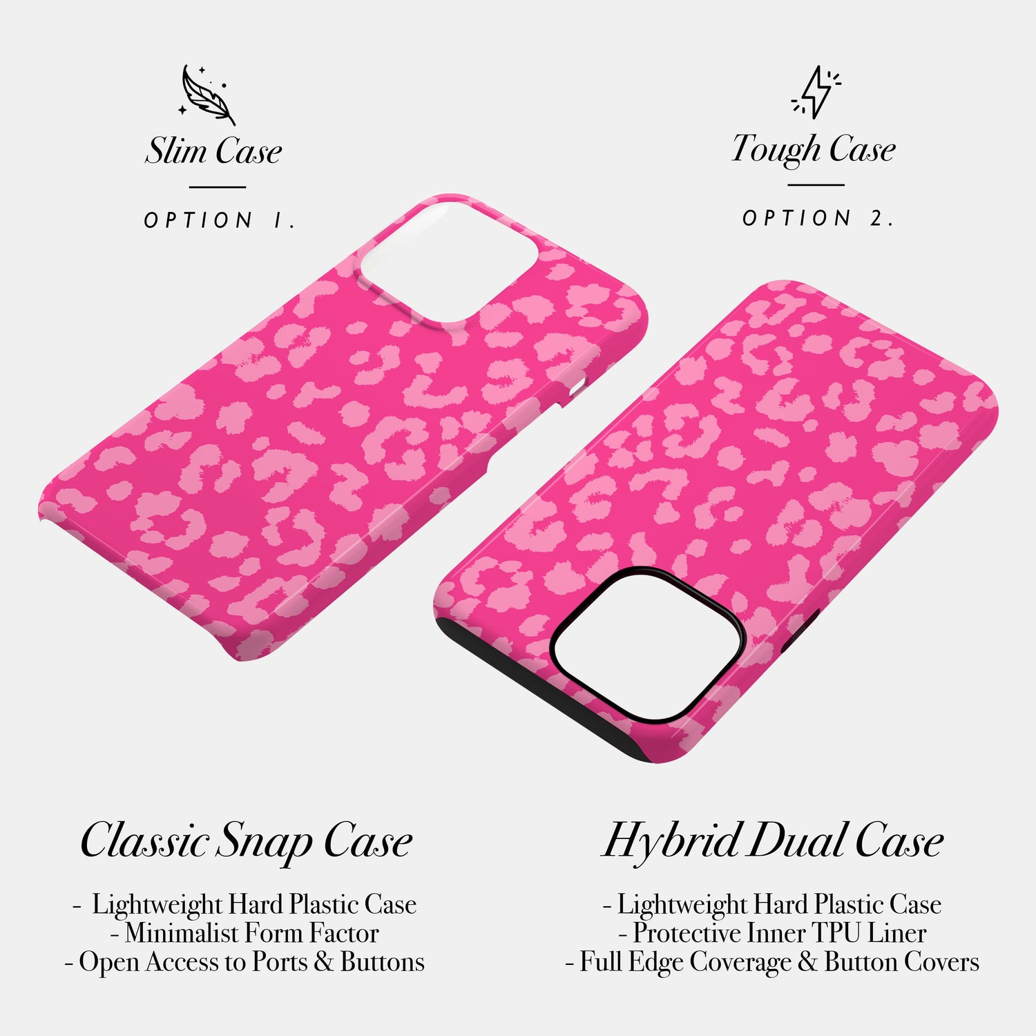 Pink Dreams leopard Print Case Phone Case