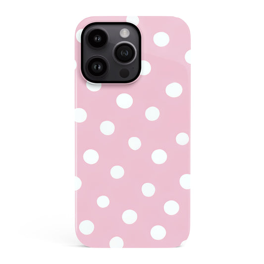 Baby Pink Polka Dot Case iPhone 15 Phone Case