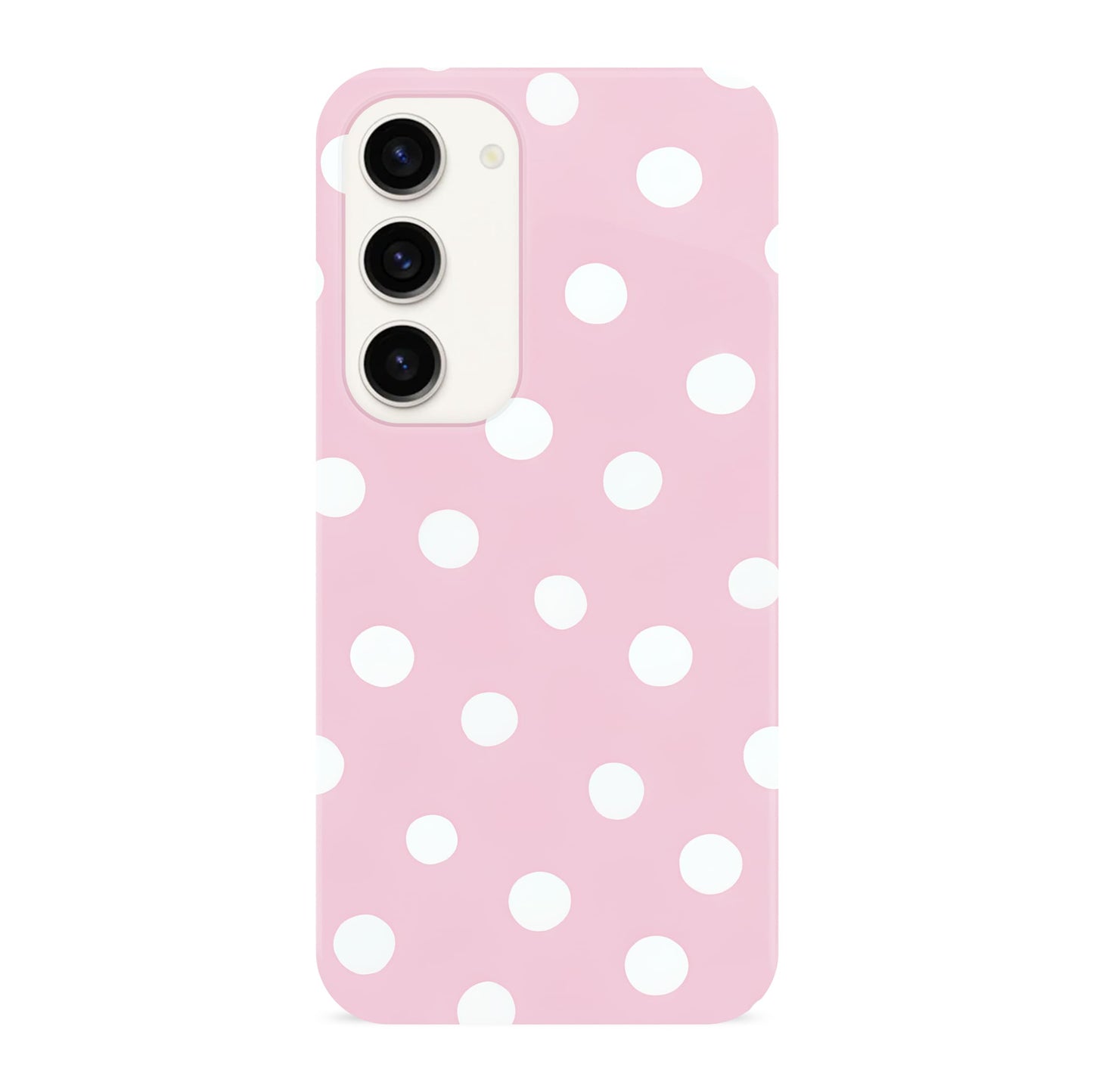 Baby Pink Polka Dot Case Samsung Galaxy S23 Phone Case