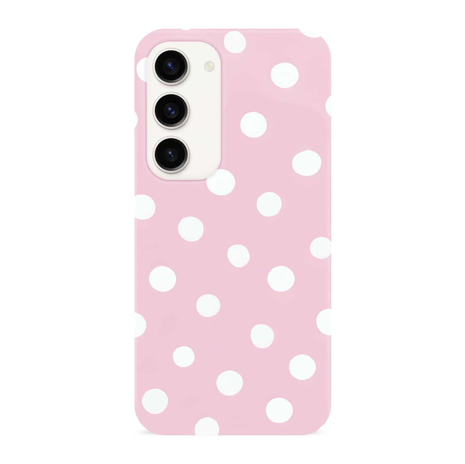 Baby Pink Polka Dot Case Samsung Galaxy S23 Phone Case