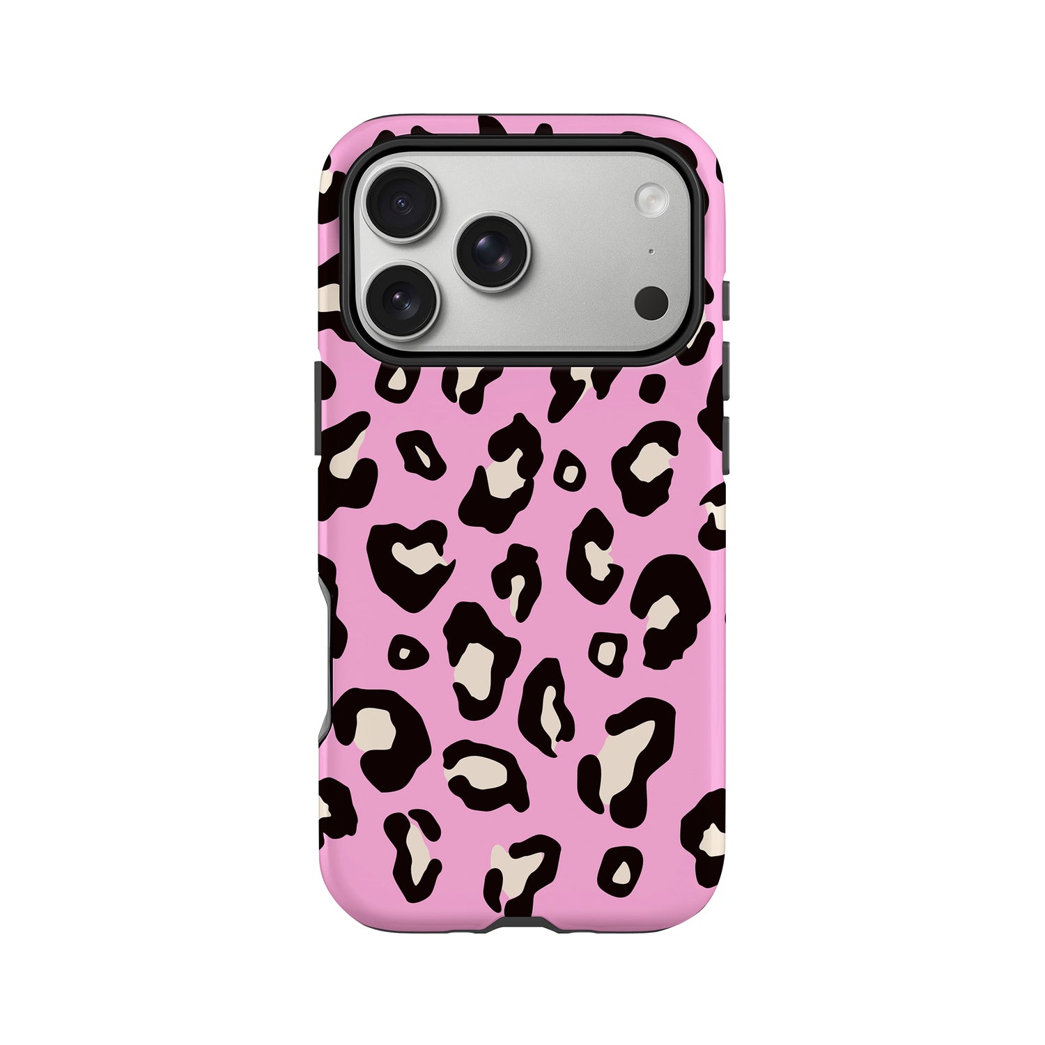 Pink Vibes Leopard Print Case iPhone 17 Pro Phone Case