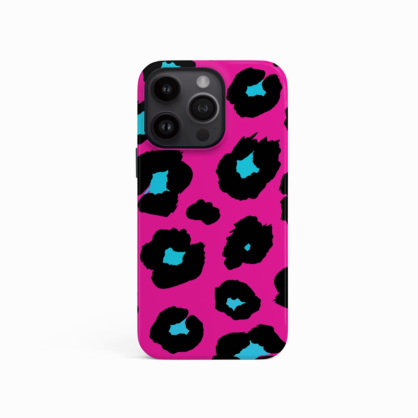 Pink Leopard Print Phone Case iPhone 15 Phone Case