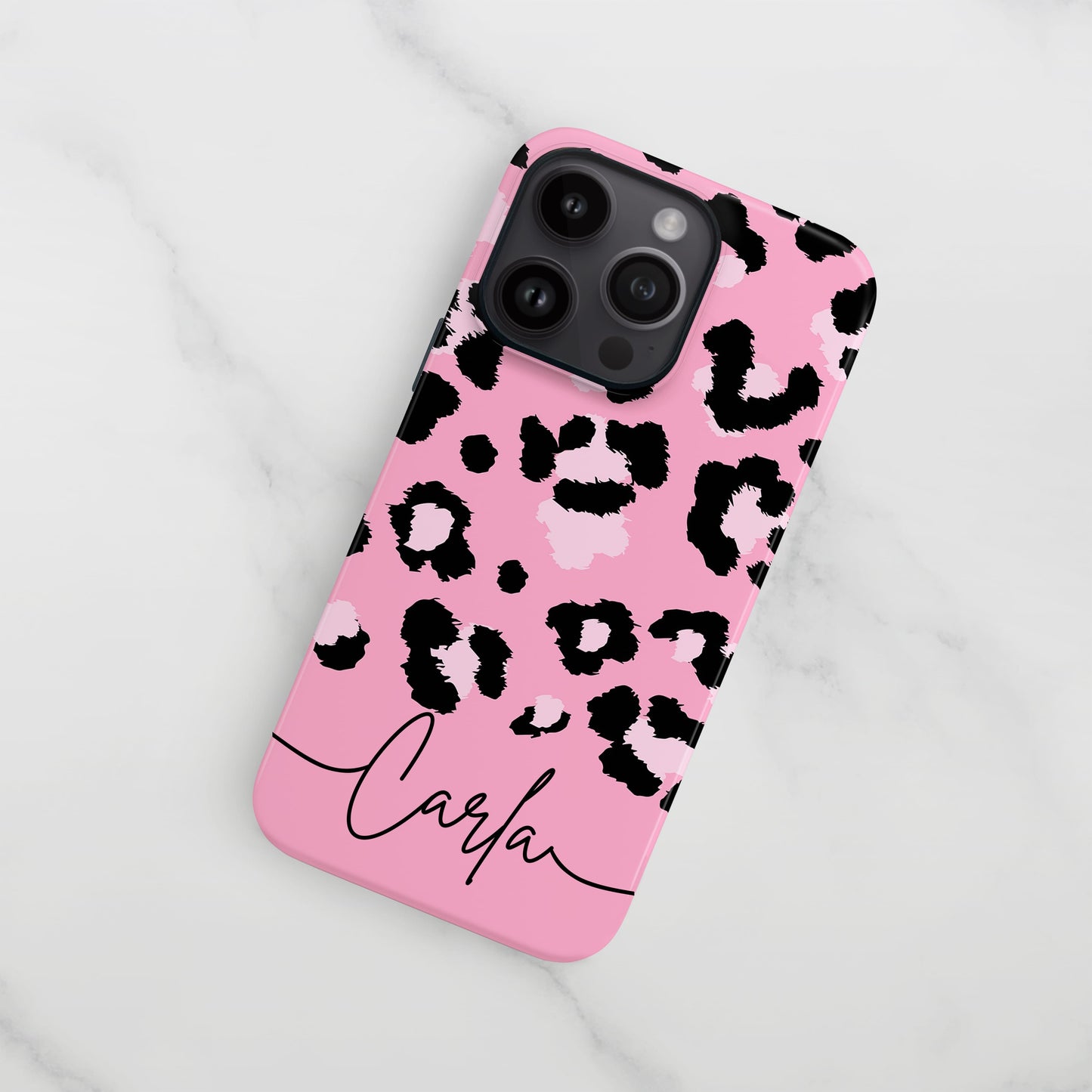 Baby Pink Leopard Print Personalised Phone Case  Phone Case