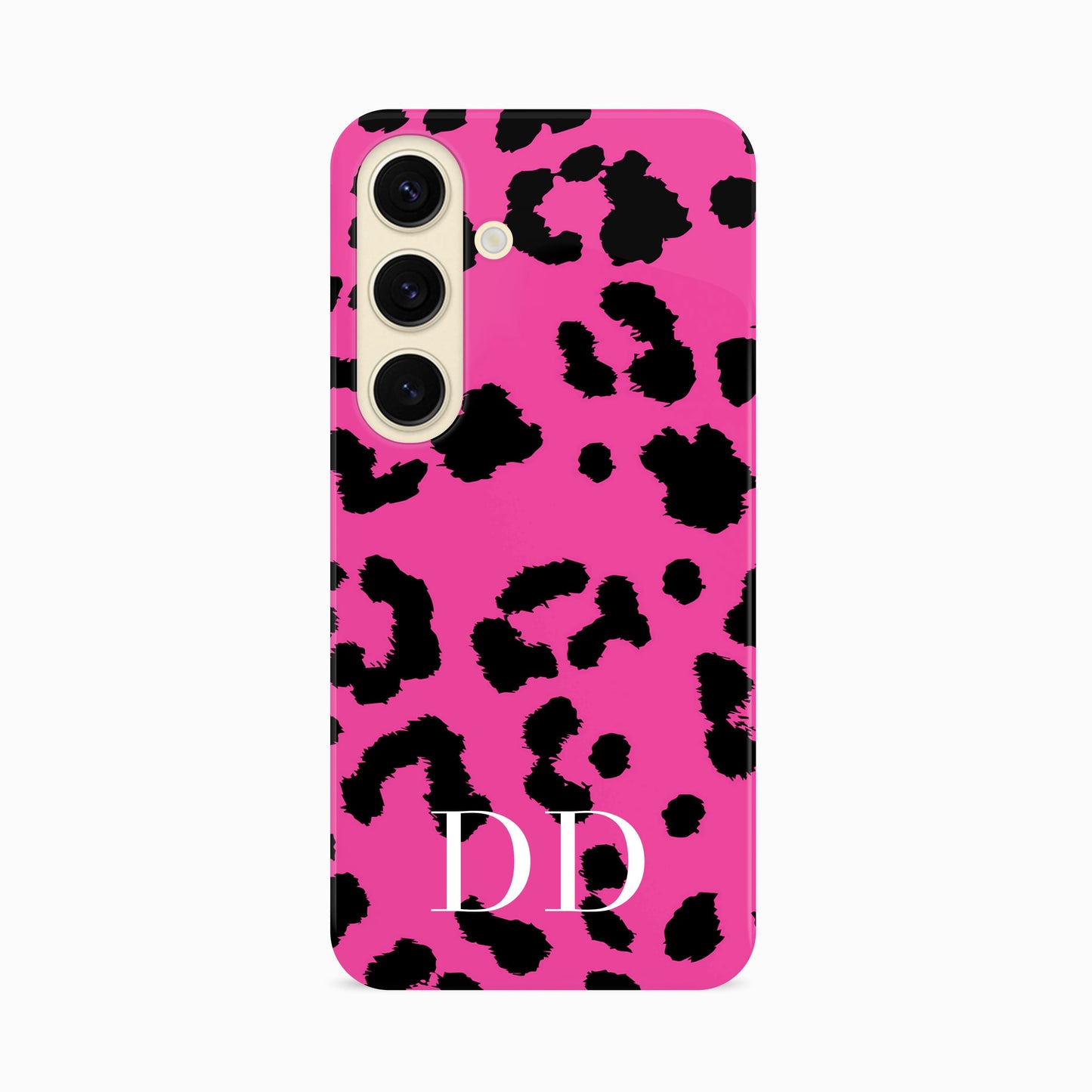 Hot Pink Leopard Print Phone Case Samsung Galaxy S24 Phone Case