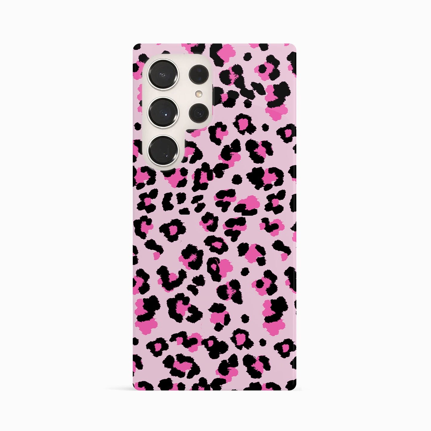 Pink Micro Leopard Print Pattern Case Samsung Galaxy S23 Ultra Phone Case