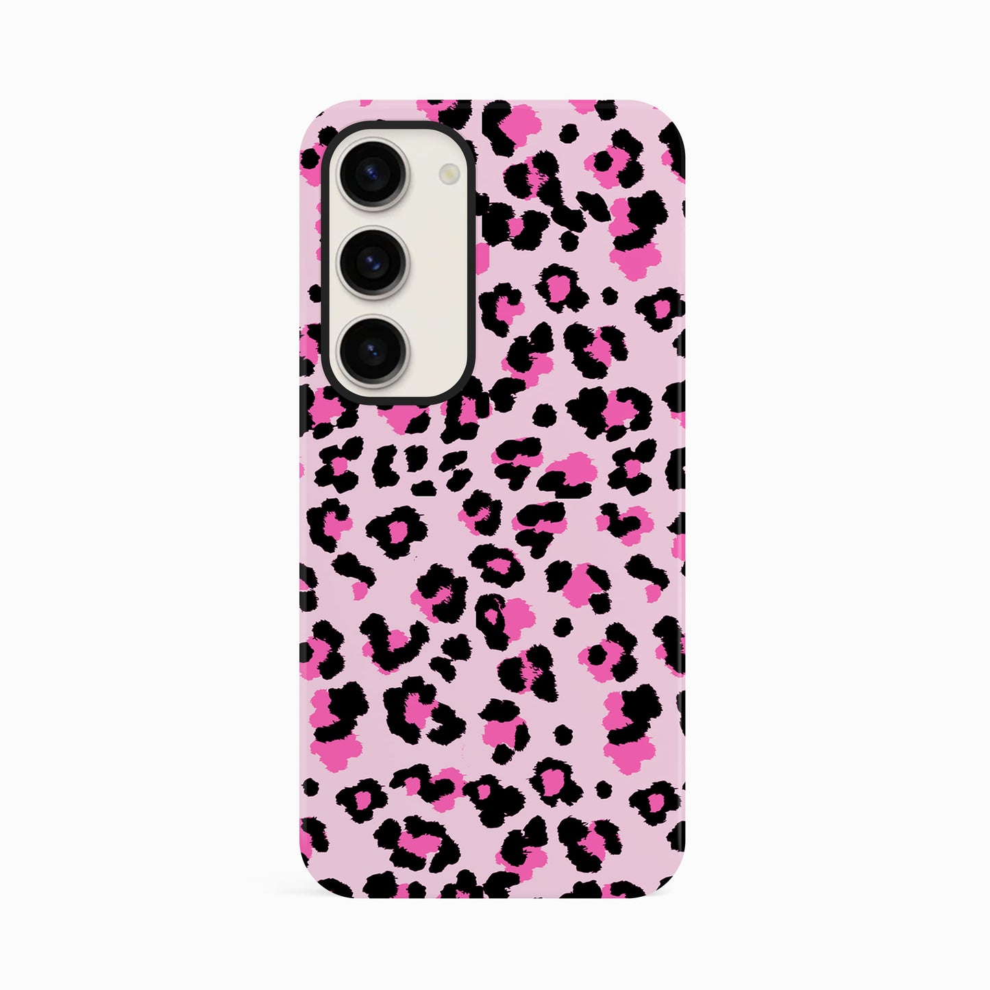 Pink Micro Leopard Print Pattern Case Samsung Galaxy S23 Phone Case