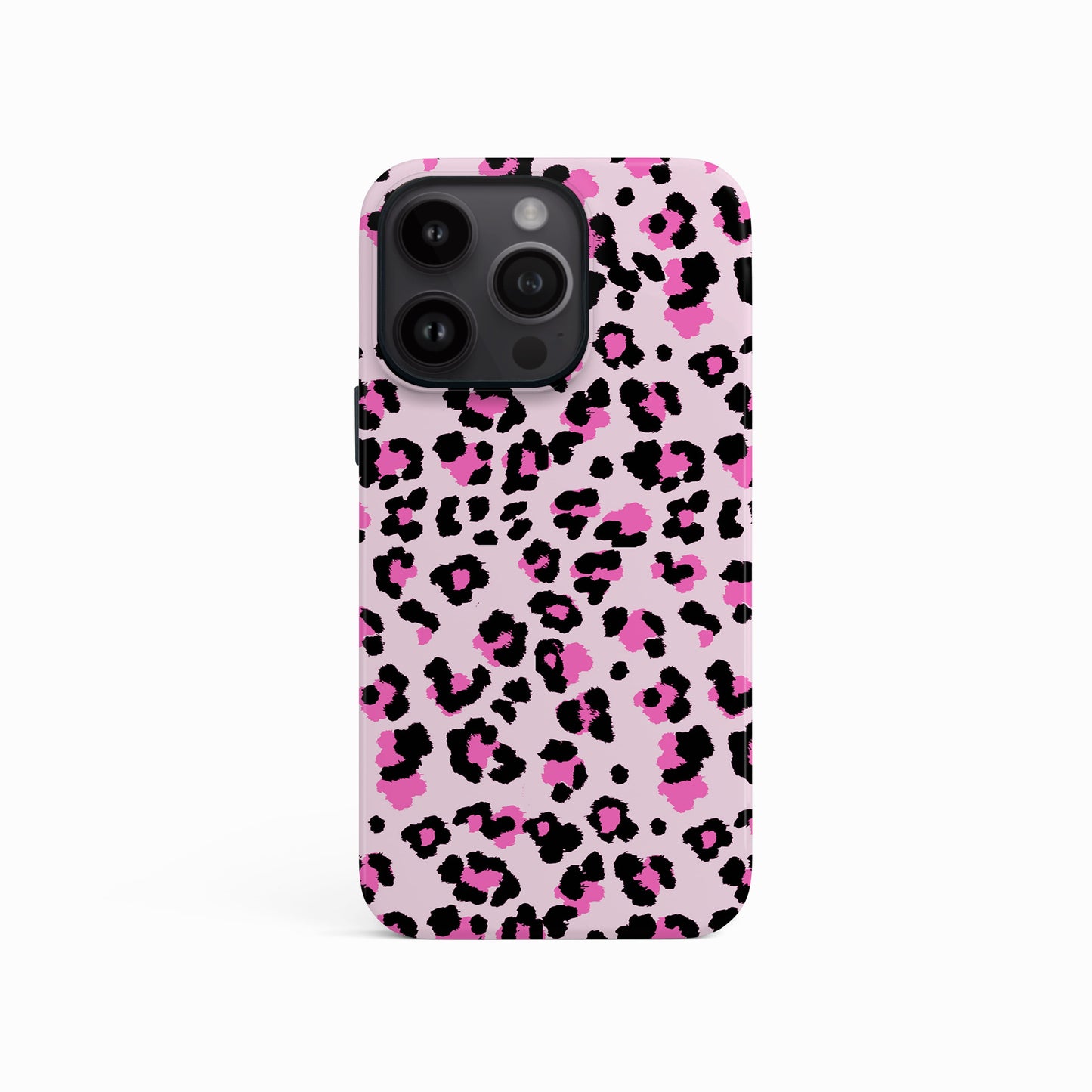 Pink Micro Leopard Print Pattern Case iPhone 15 Phone Case