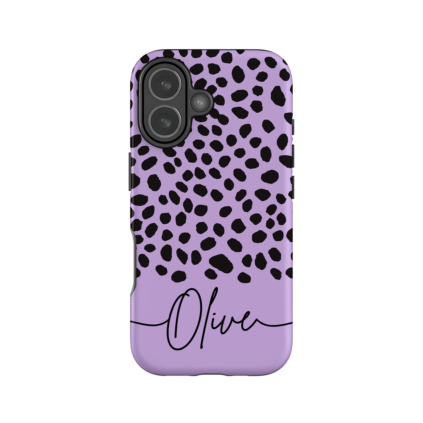 Personalised Purple Cheetah Print Case