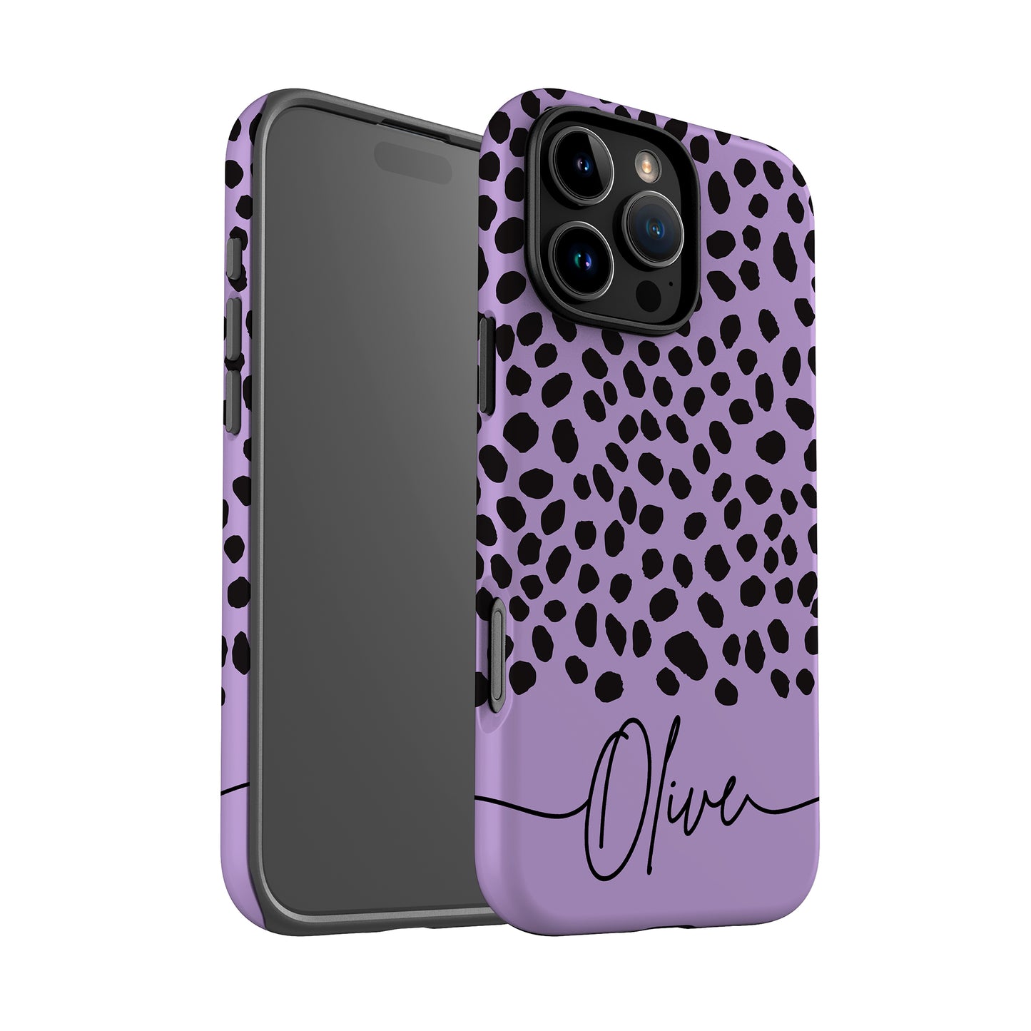 Personalised Purple Cheetah Print Case