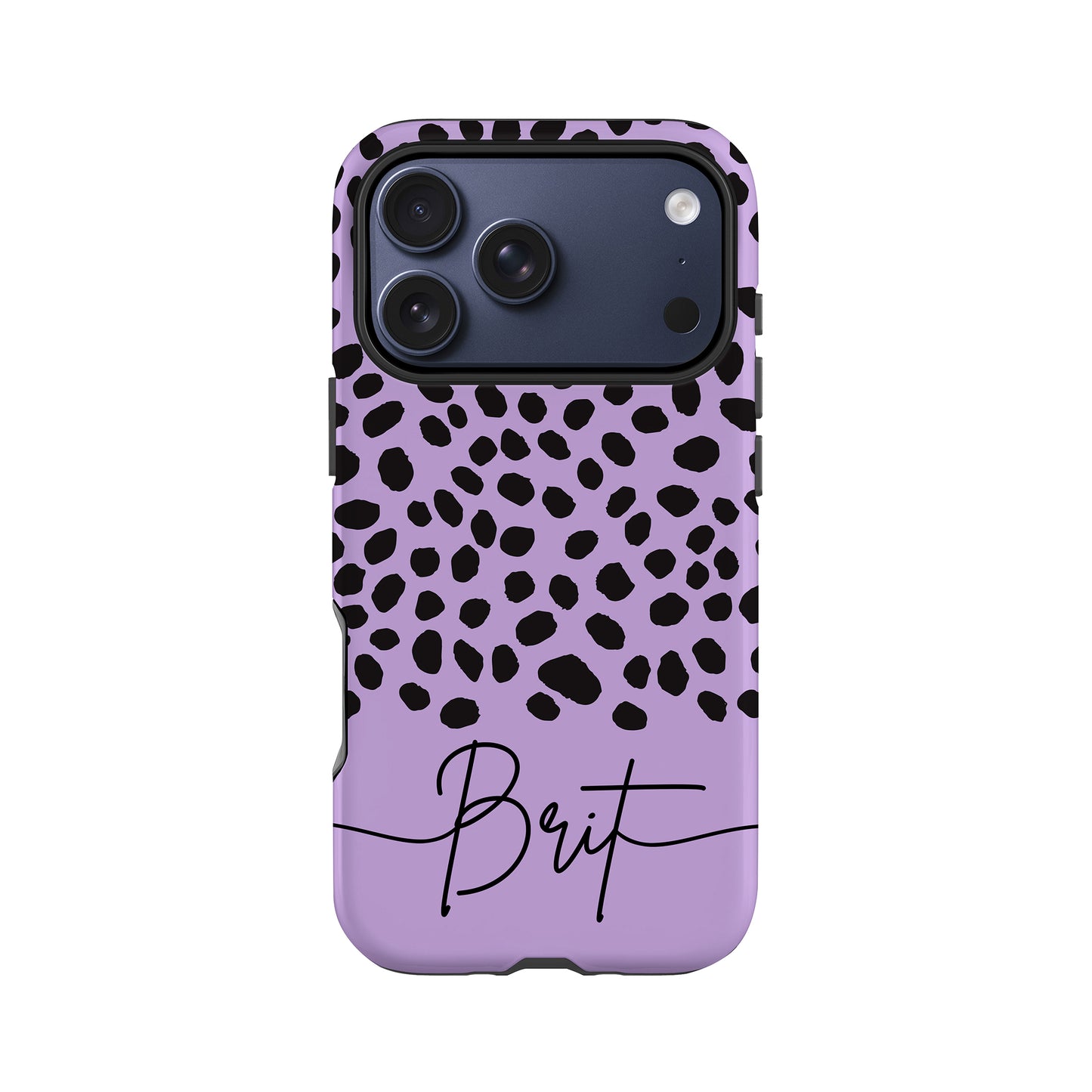 Personalised Purple Cheetah Print Case