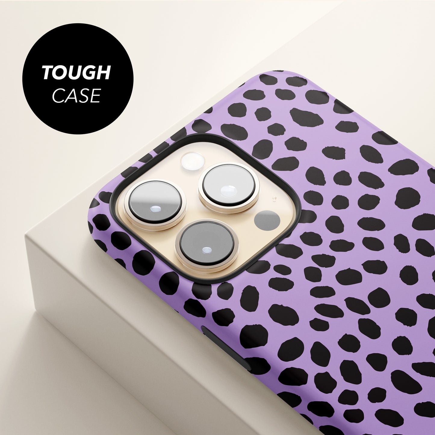 Personalised Purple Cheetah Print Case