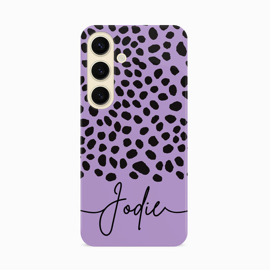 Personalised Purple Cheetah Print Case Phone Case