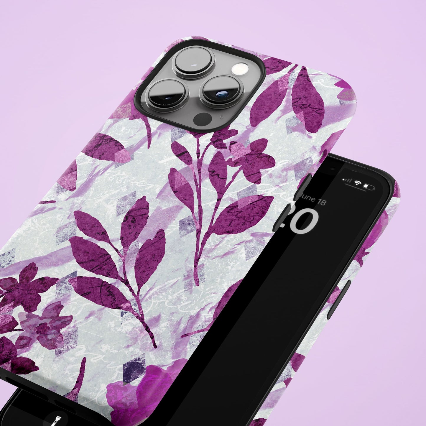 Purple Flower Pattern Case  Phone Case