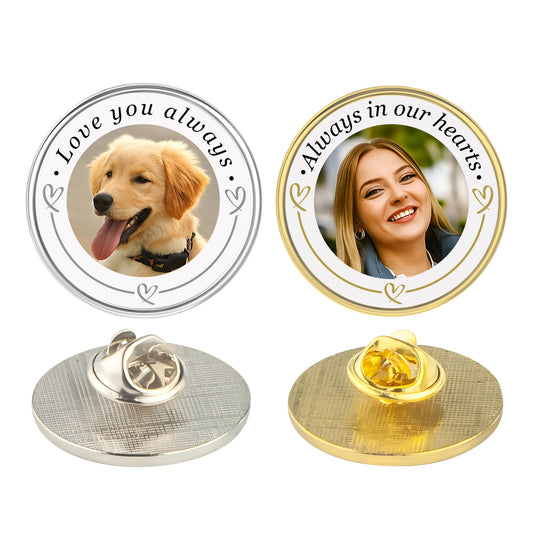 Custom Photo Memorial Remembrance Pin Badge Pin Badge