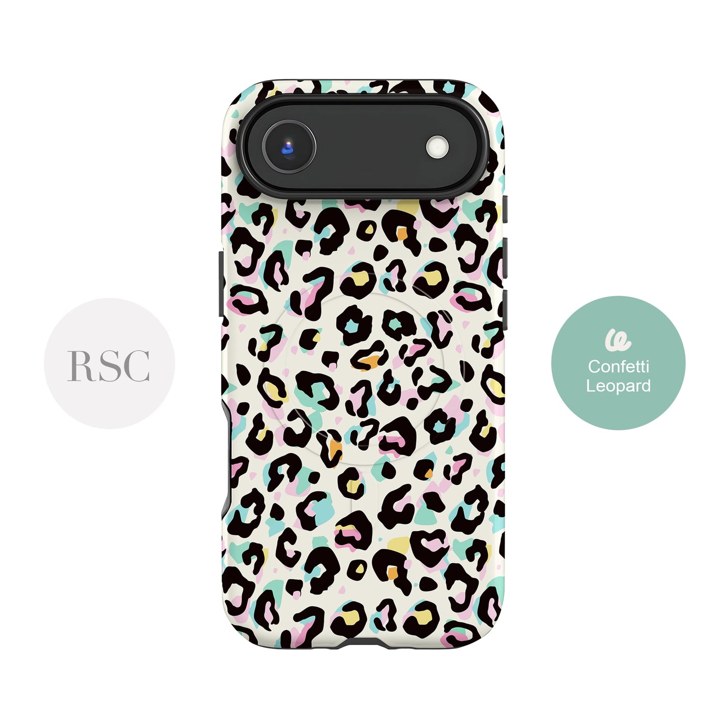 Confetti Leopard Print Magsafe Case Phone Case