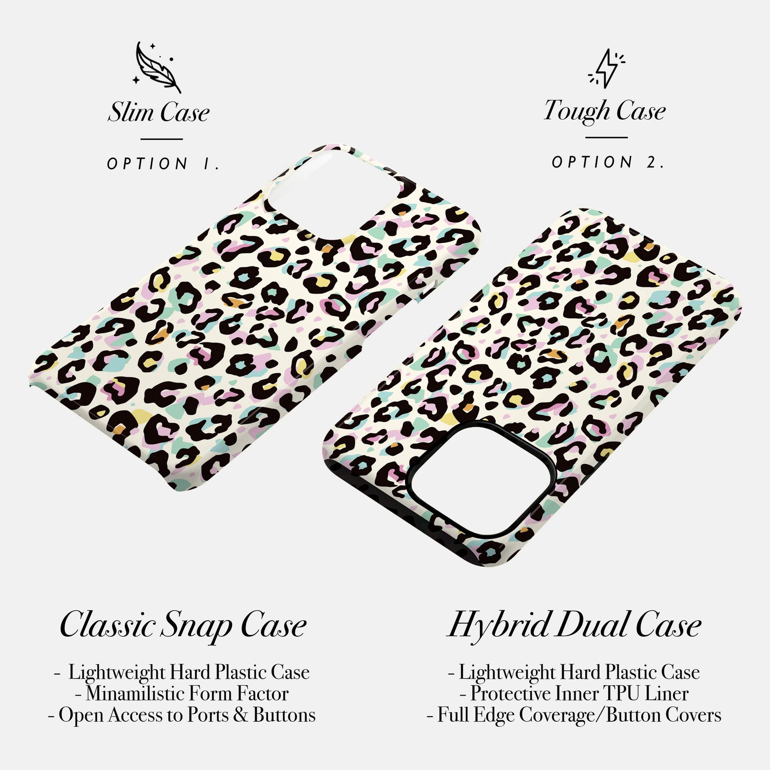 Rainbow Spot Pattern Leopard Print Case Phone Case