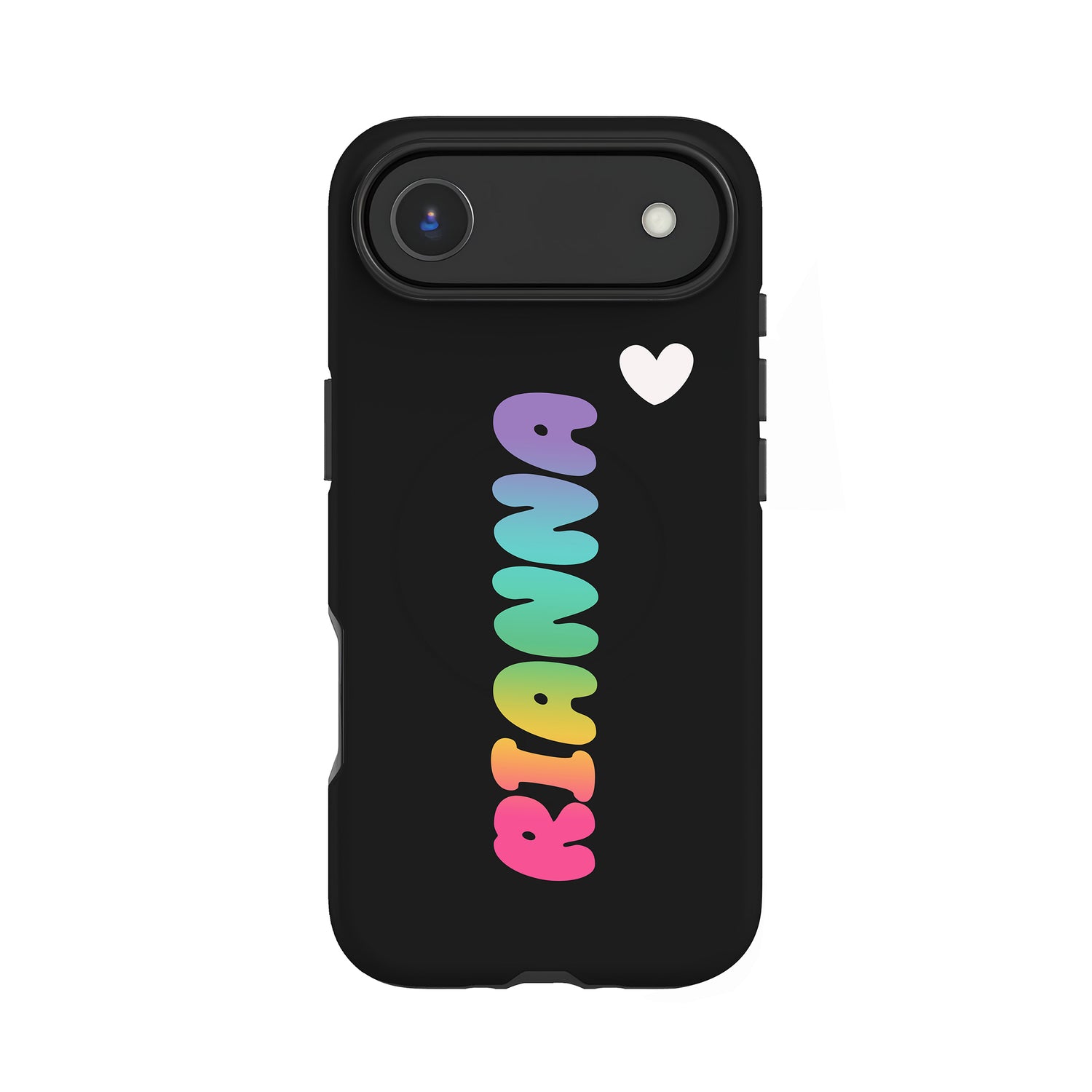 Custom Rainbow Bubble Name Case iPhone 17 Air Phone Case