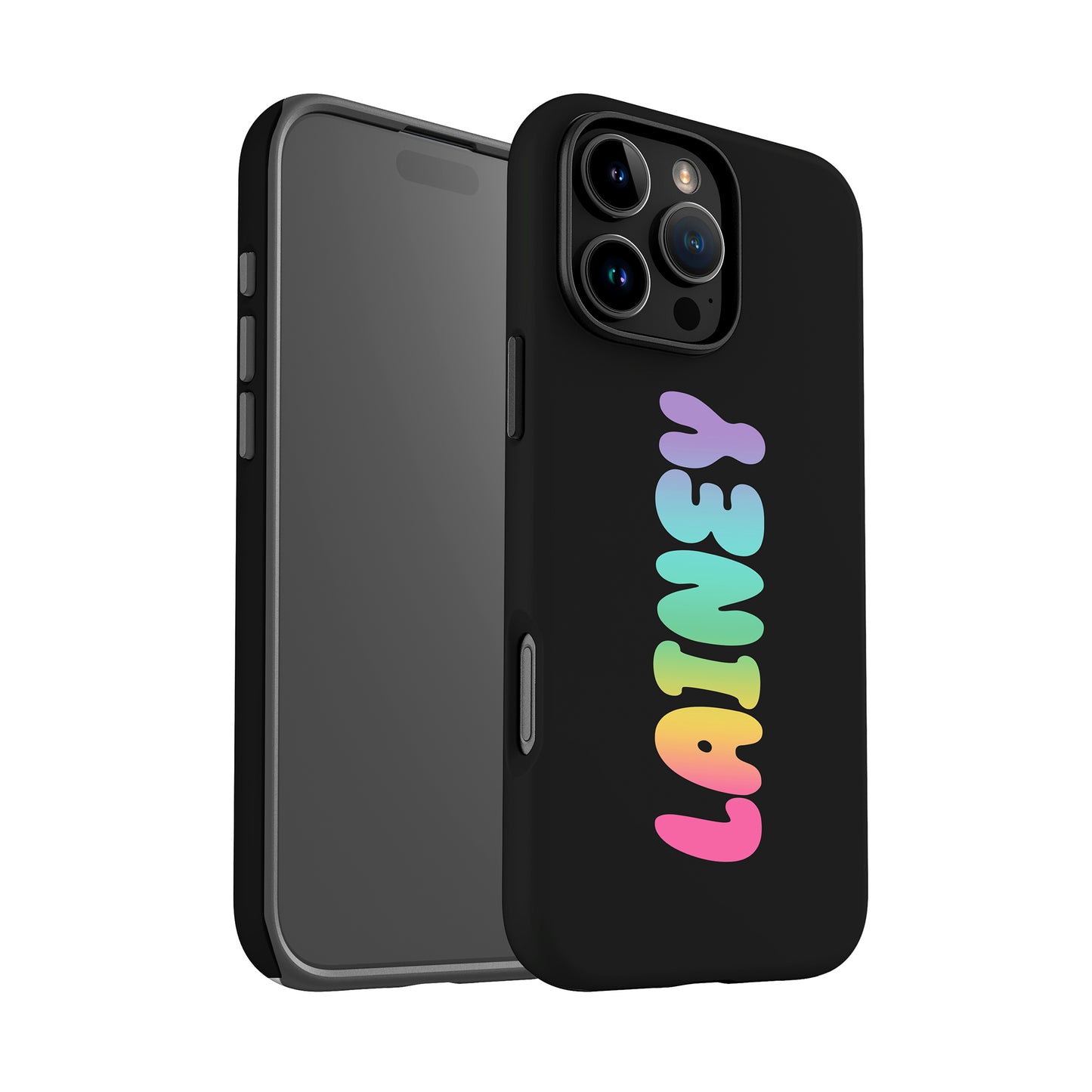 Custom Rainbow Bubble Name Case Phone Case