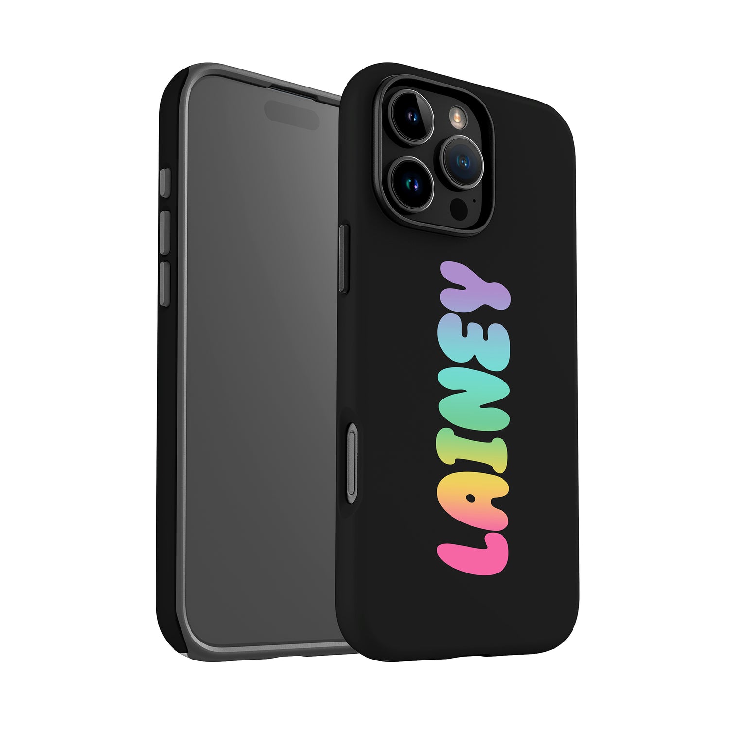 Custom Rainbow Bubble Name Case Phone Case