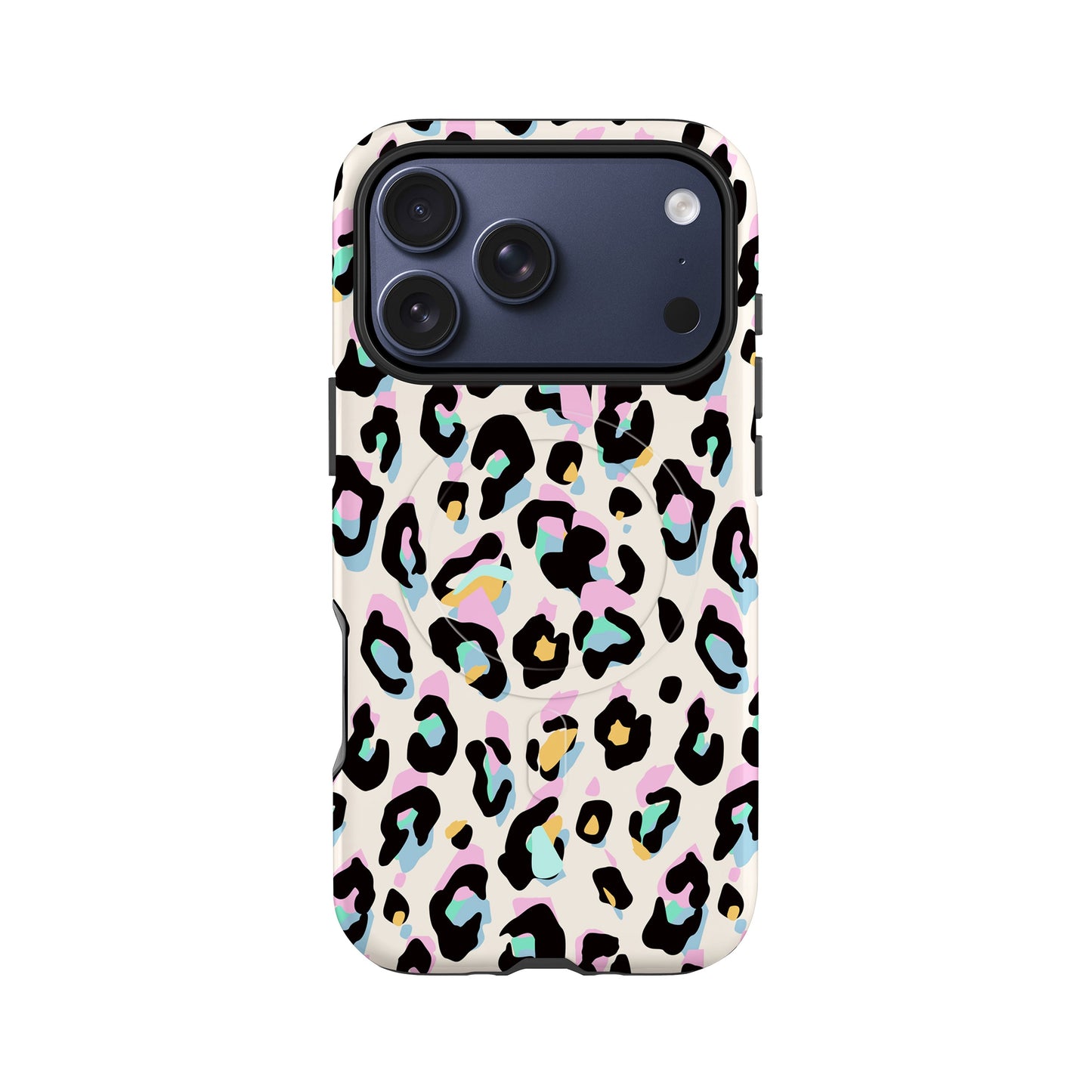 Rainbow Leopard Print Magsafe Case iPhone 17 Pro Phone Case