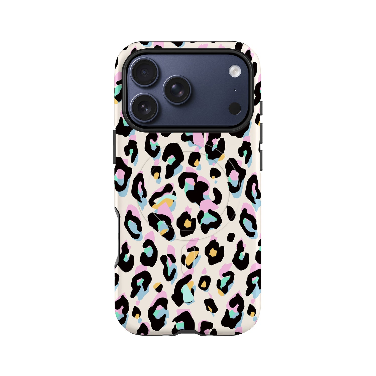 Rainbow Leopard Print Magsafe Case iPhone 17 Pro Phone Case