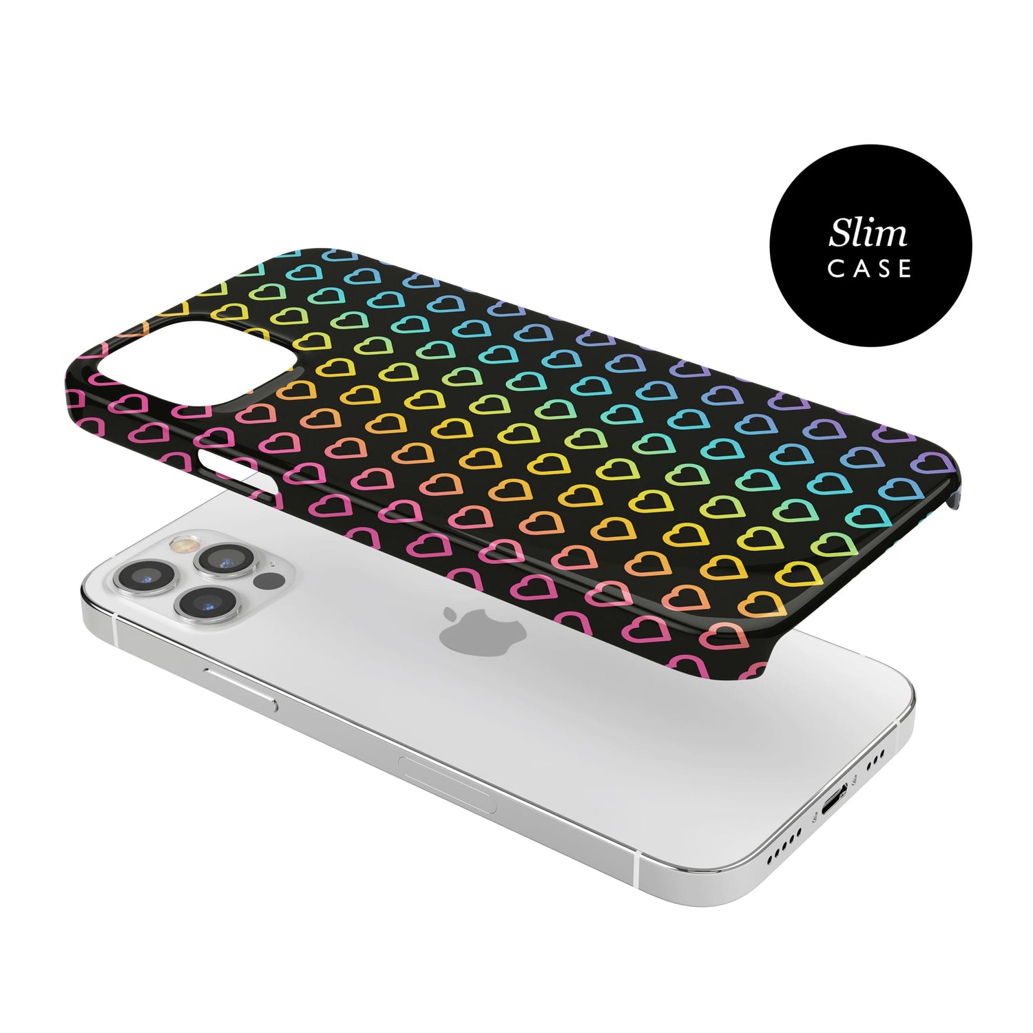 Rainbow Love Heart Pattern Case  Phone Case