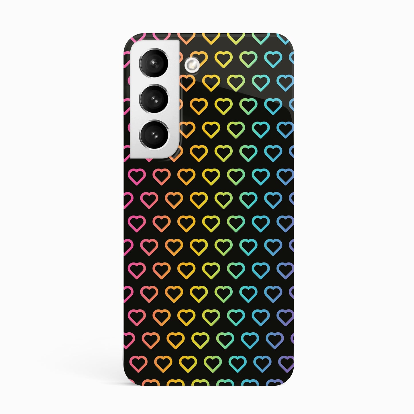 Rainbow Love Heart Pattern Case Samsung Galaxy S23 Phone Case