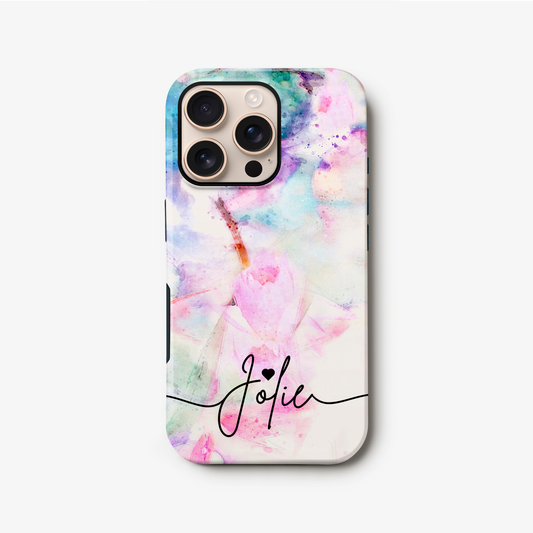 Pastel Watercolour Marble Custom Phone Case iPhone 16 Phone Case