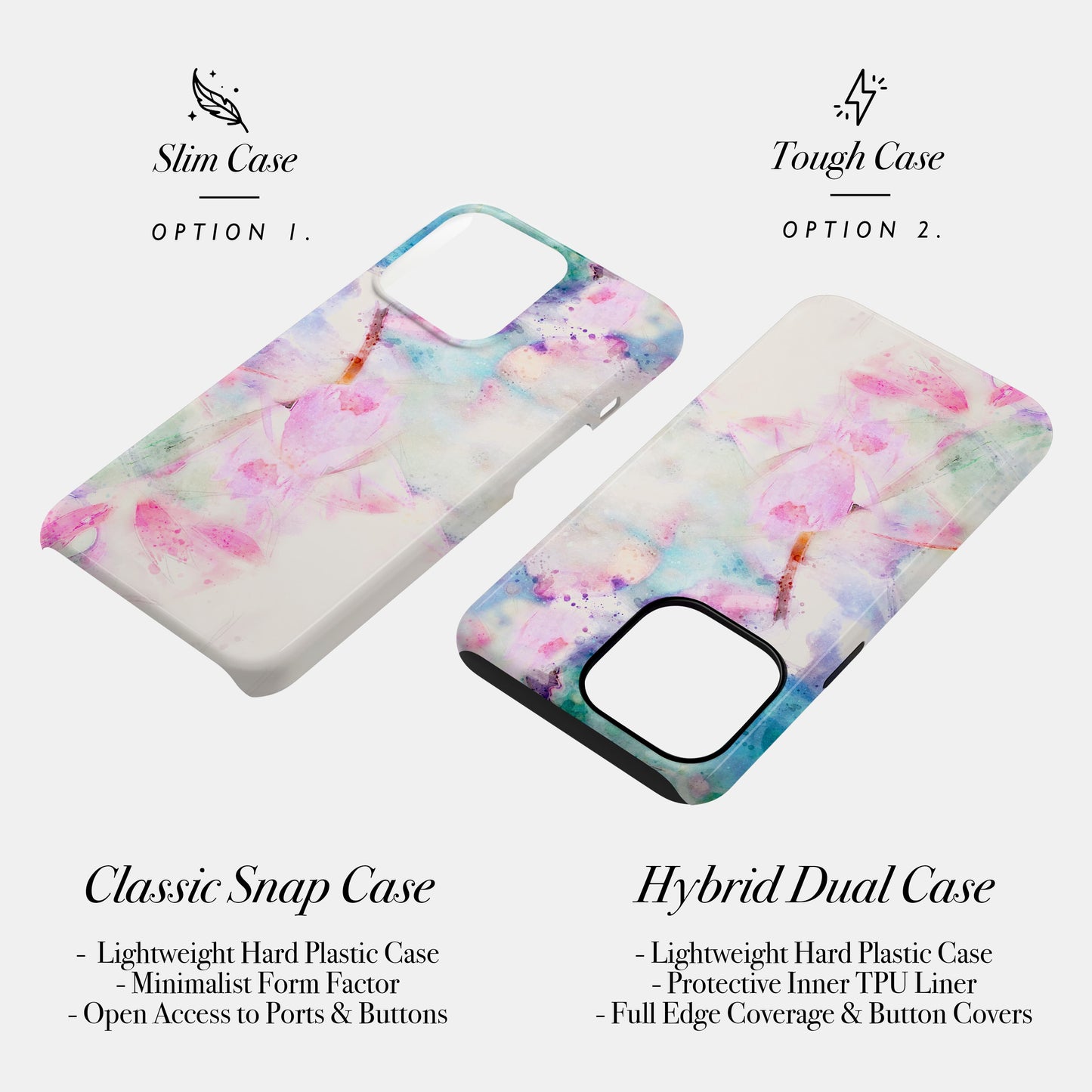 Pastel Watercolour Marble Custom Phone Case Phone Case