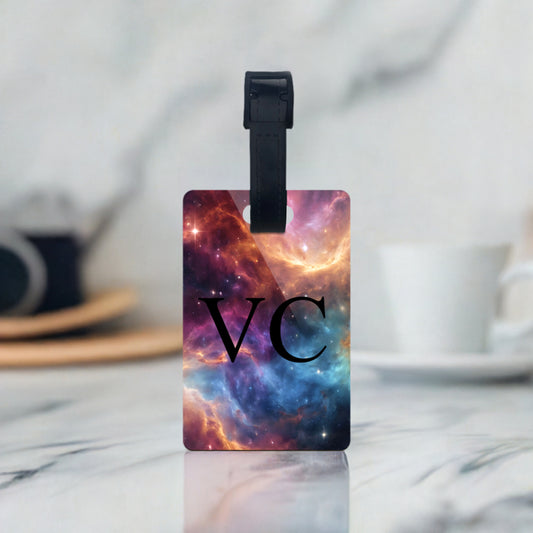 Space Art Personalised Luggage Tag  luggage tag