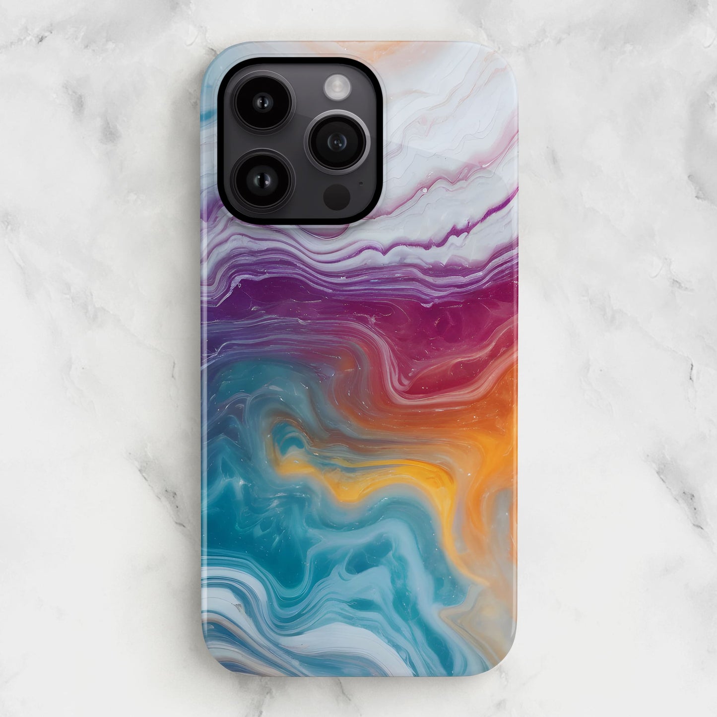 Swirl Rainbow Marble Case