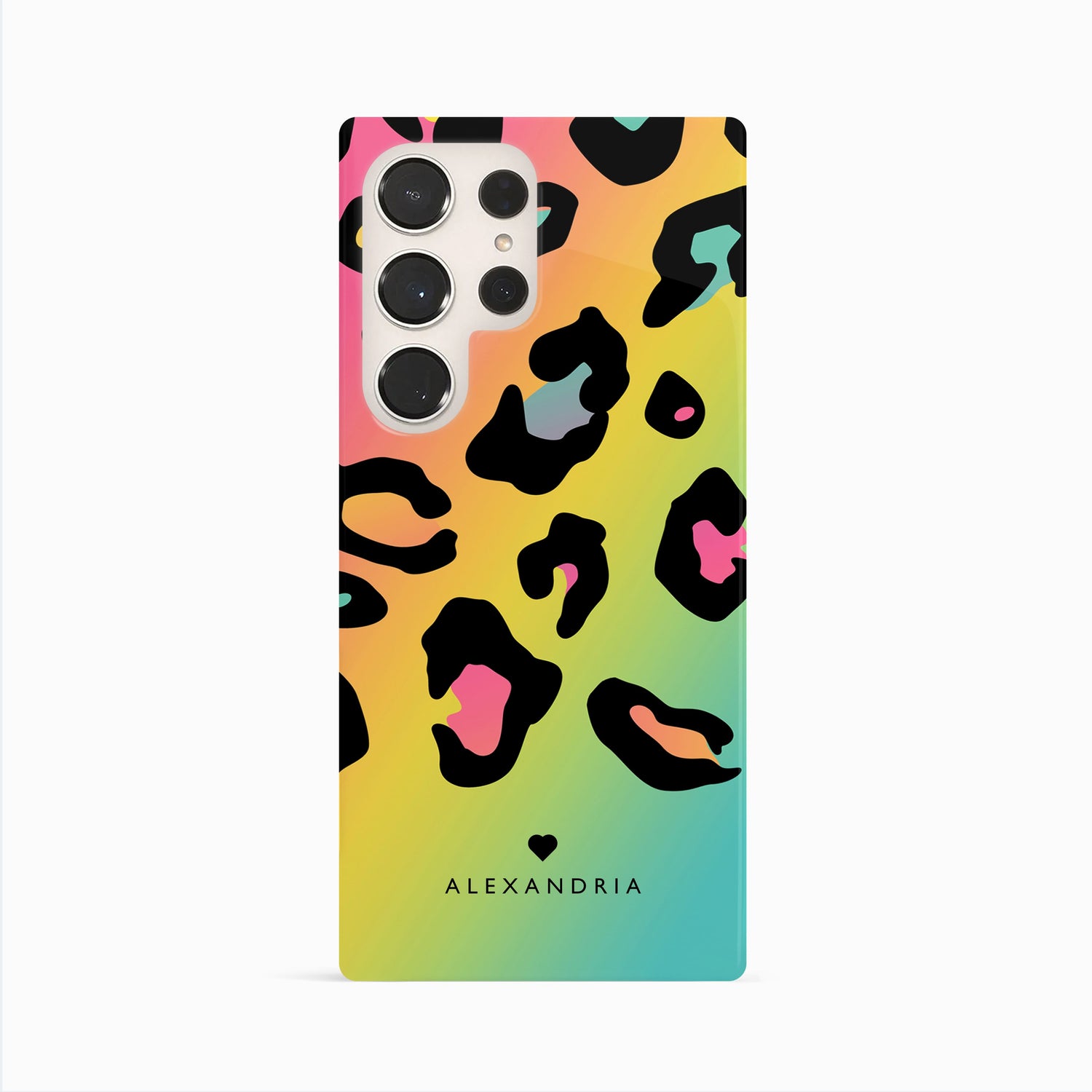 Rainbow Leopard Print Personalised Phone Case Phone Case