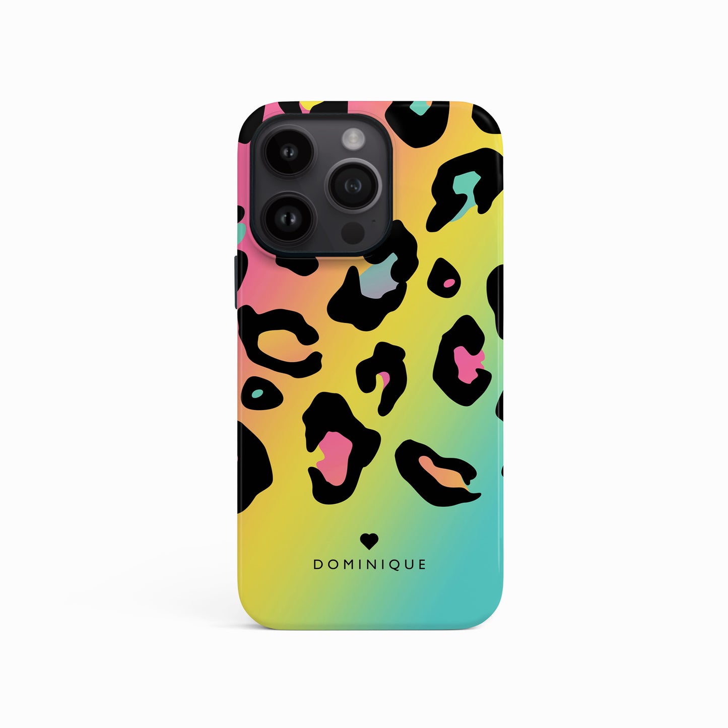 Rainbow Leopard Print Personalised Phone Case Phone Case