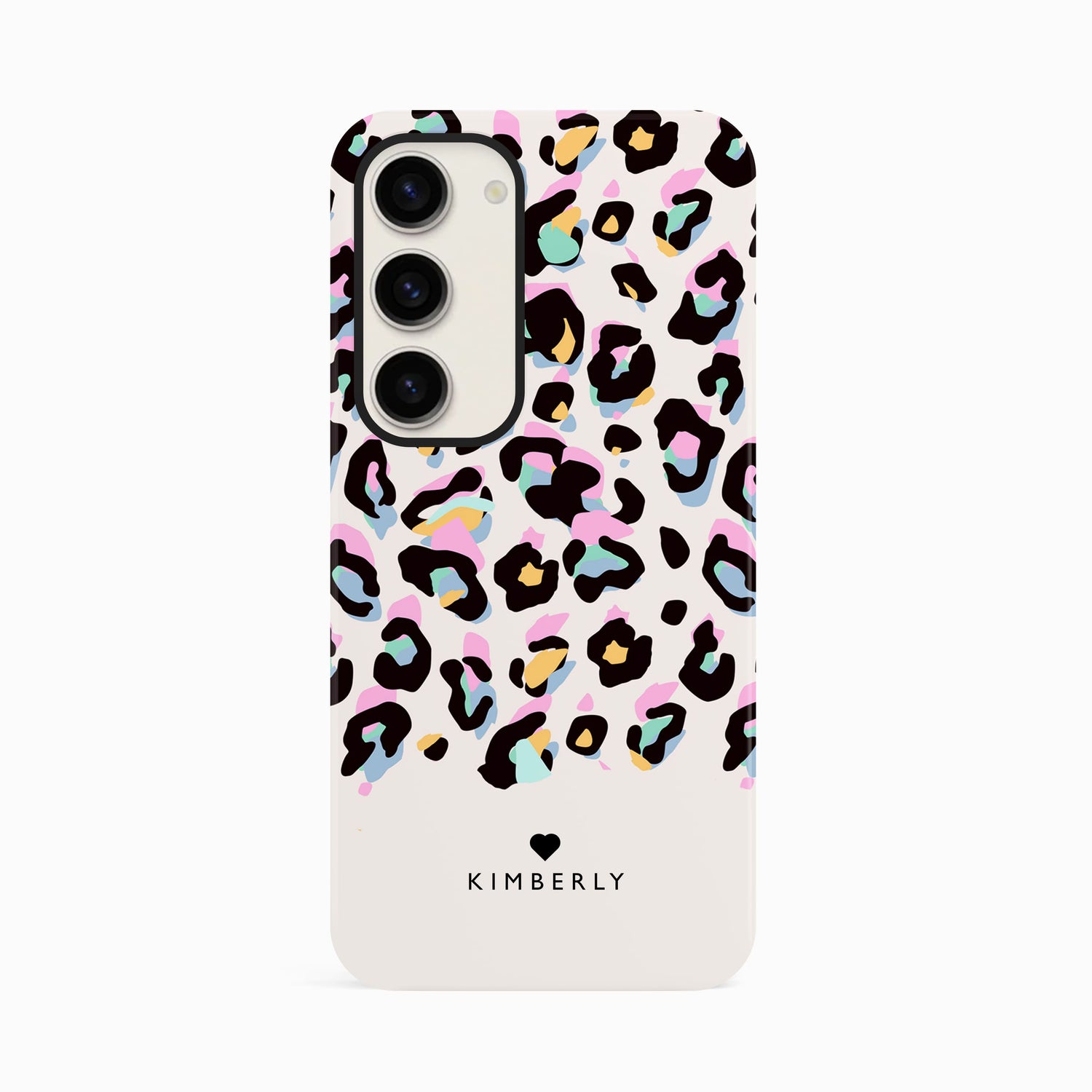 Custom Rainbow Leopard Print Phone Case Samsung Galaxy S23 Phone Case