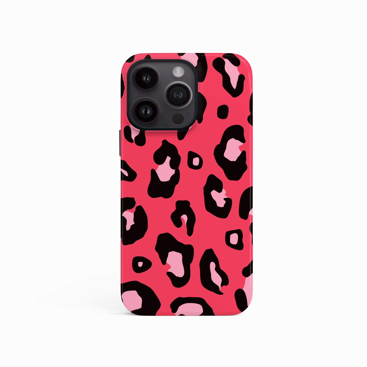 Red and Pink Leopard Spot Pattern Case iPhone 15 Phone Case