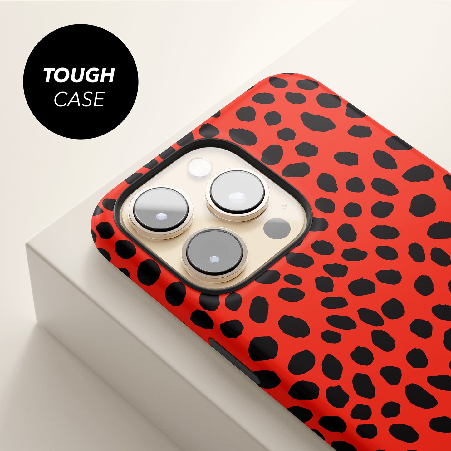 Personalised Red Cheetah Print Case