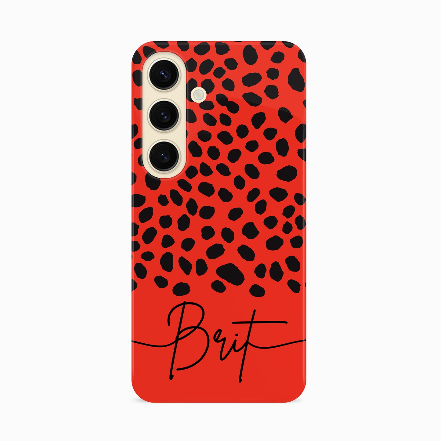 Personalised Red Cheetah Print Case