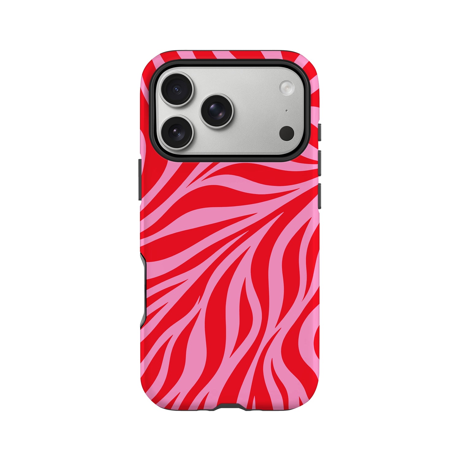 Red & Pink Zebra Print Case iPhone 17 Pro Phone Case