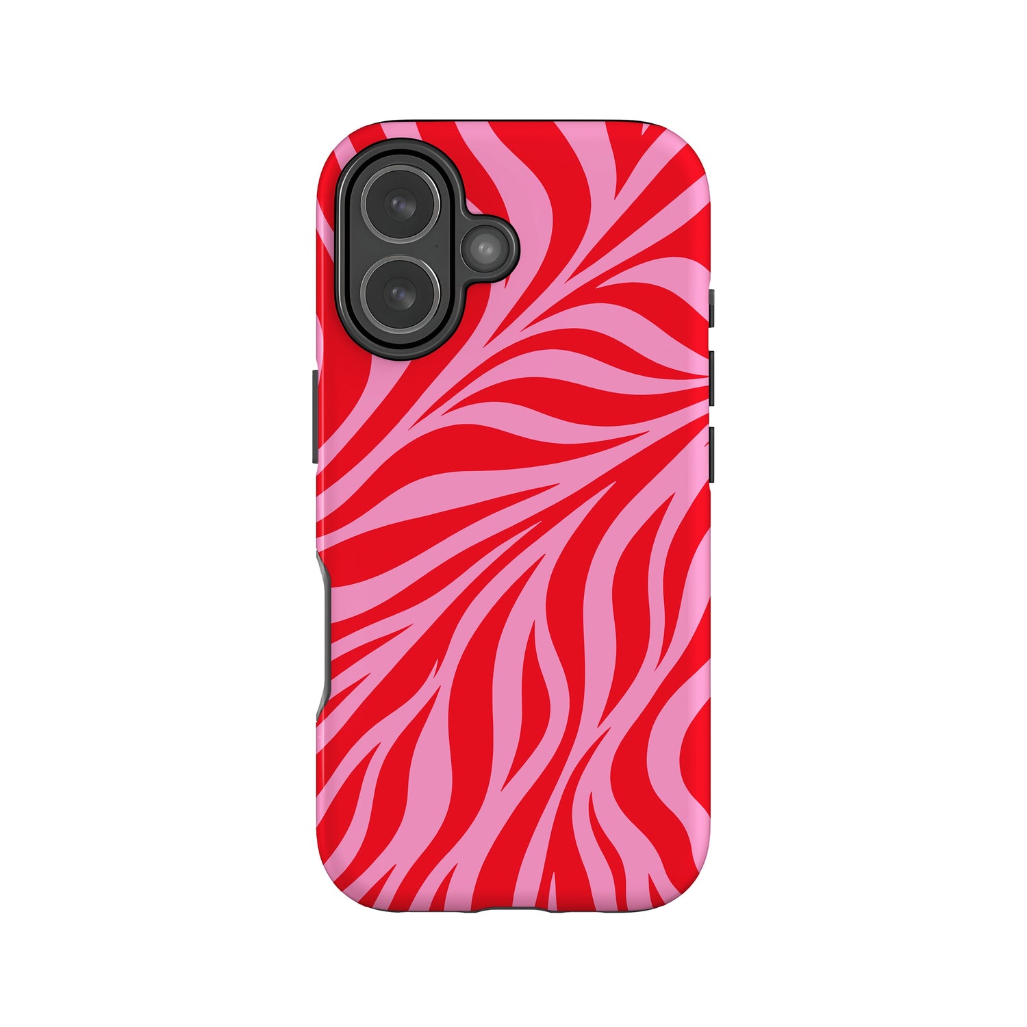 Red & Pink Zebra Print Case iPhone 17 Phone Case
