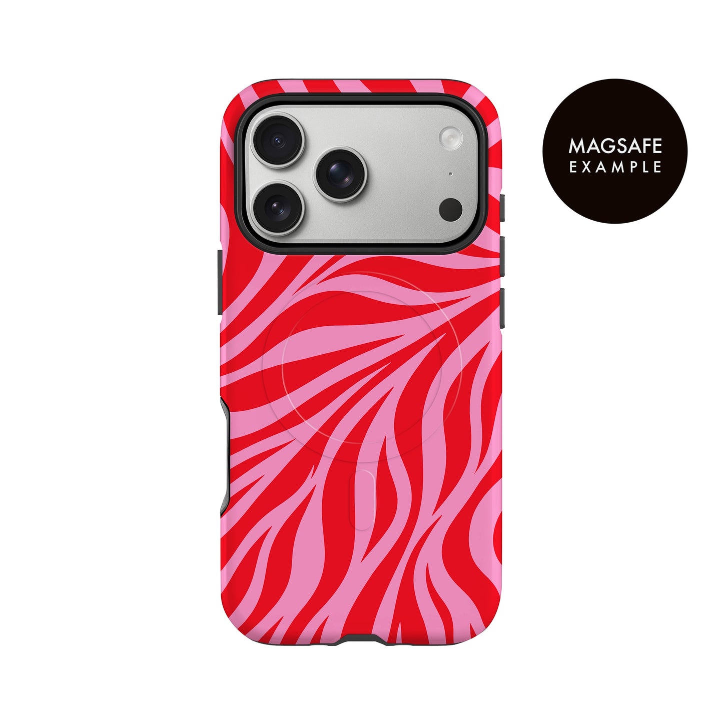 Red & Pink Zebra Print Case Phone Case