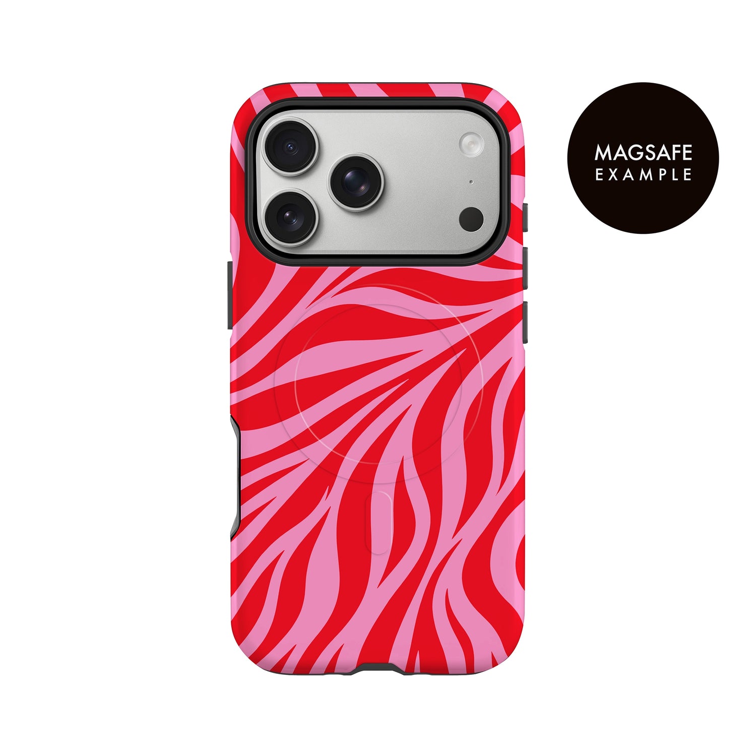 Red & Pink Zebra Print Case Phone Case