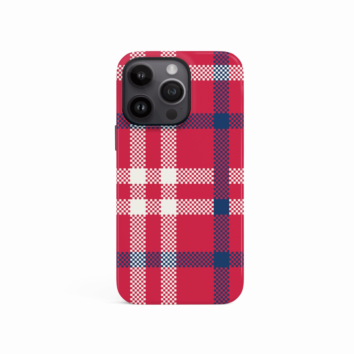 Red Plaid Phone Case iPhone 16 Pro Phone Case