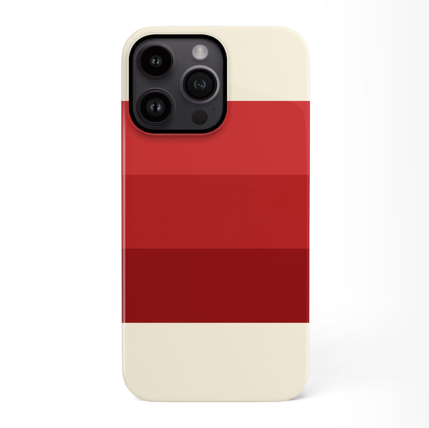 Red Stripe Pattern Case iPhone 14 Phone Case