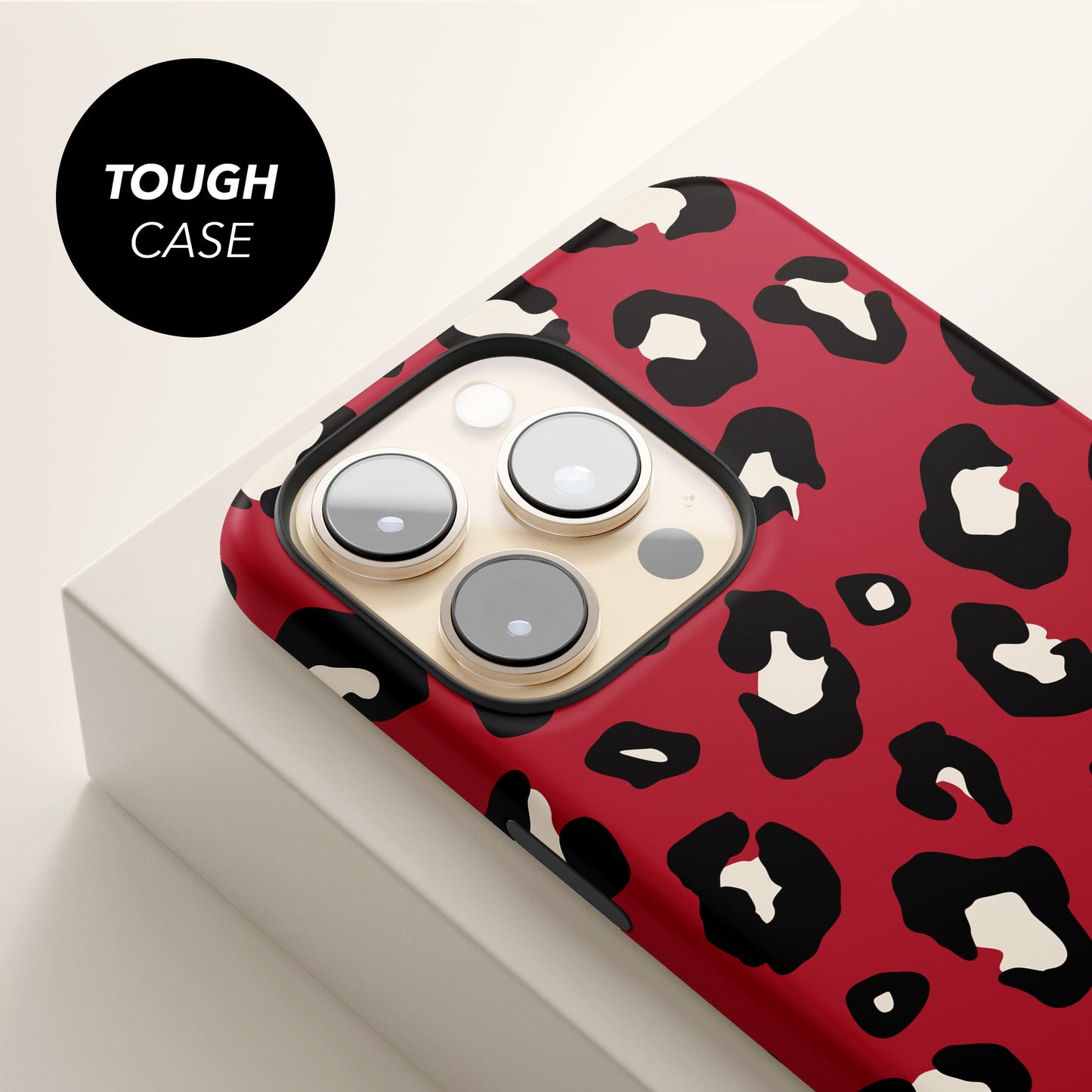 Custom Name Red Leopard Print Phone Case  Phone Case