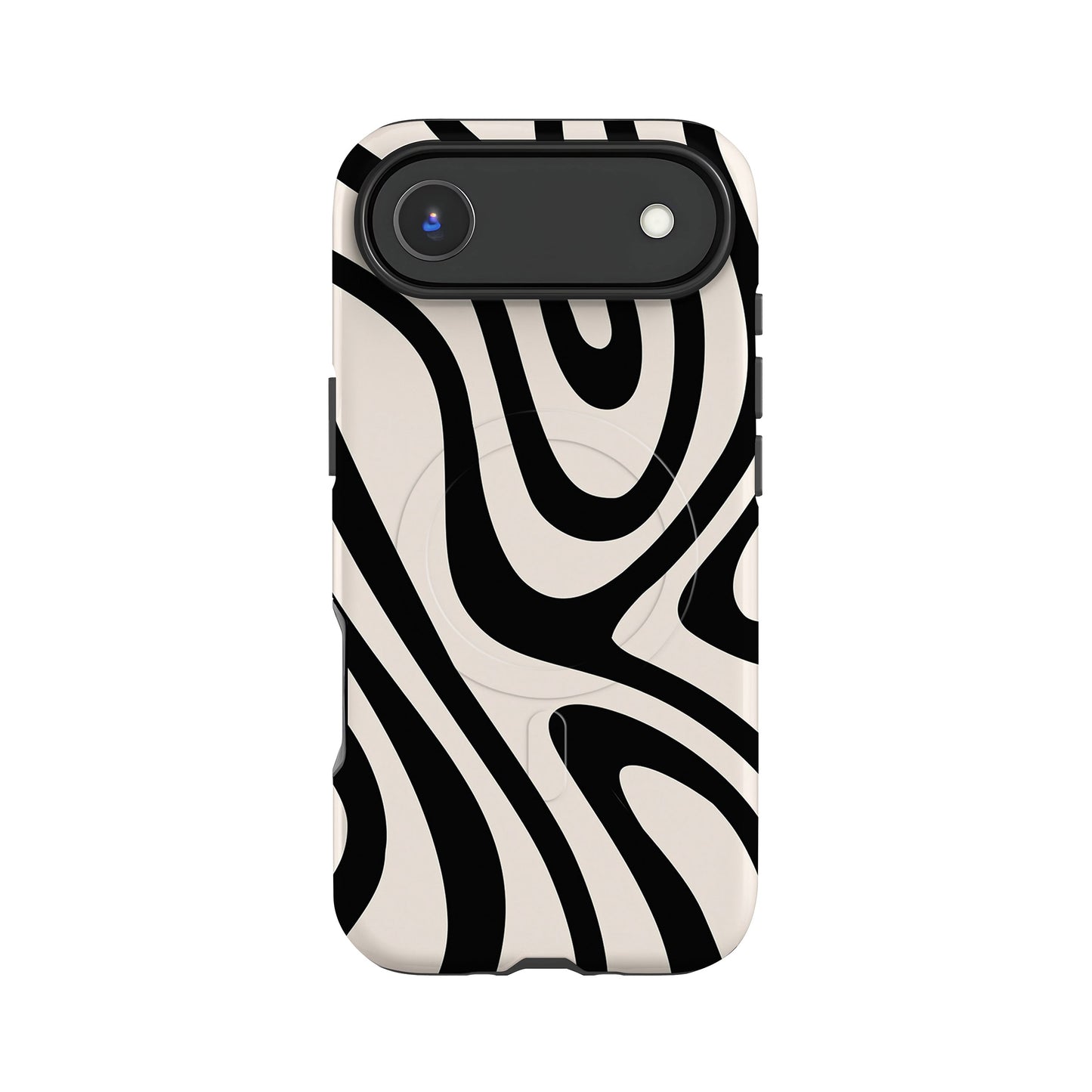 Black Cream Swirl Magsafe Case