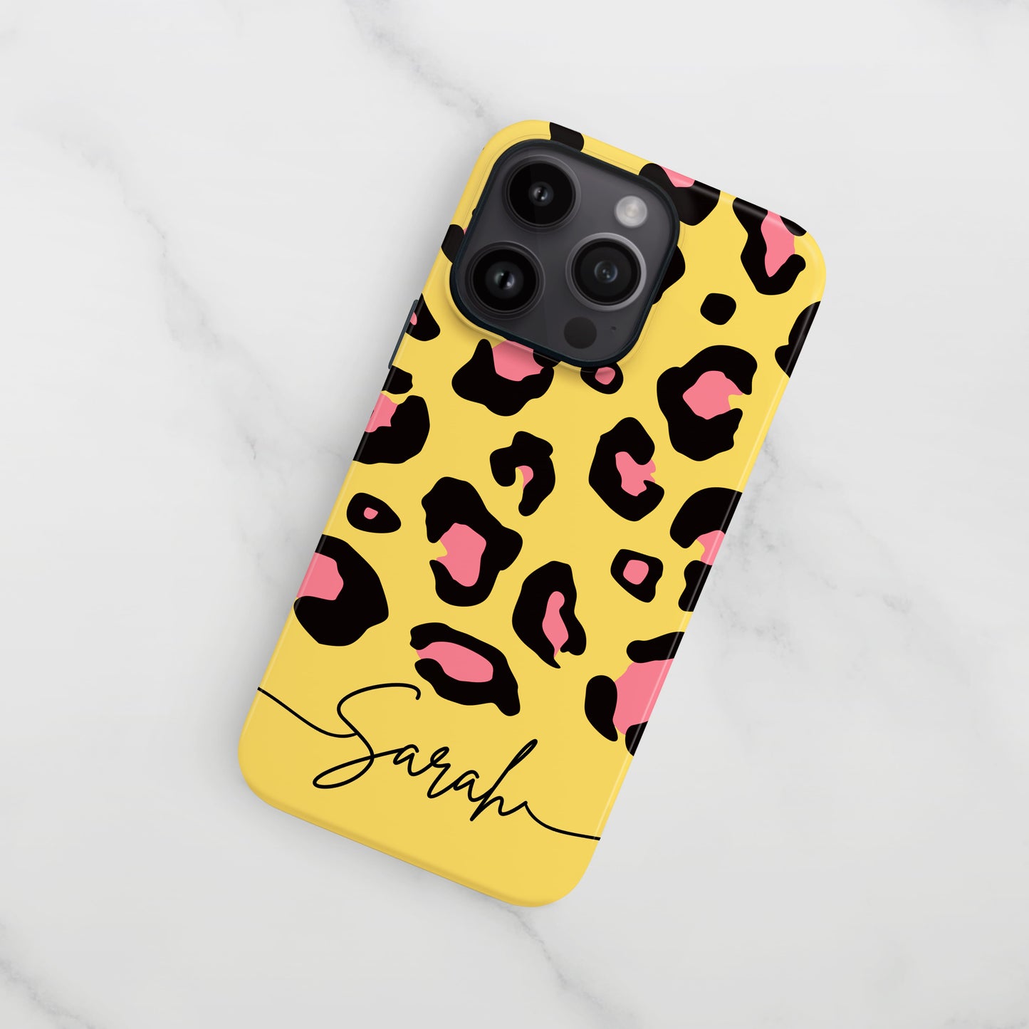 Rhubarb Custard Personalised Leopard Print Case  Phone Case