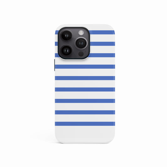 Royal Blue Stripes Phone Case iPhone 16 Phone Case