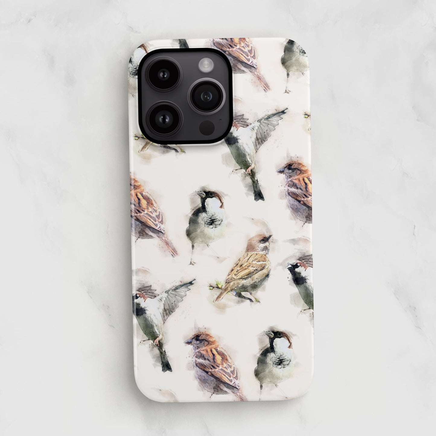 Sparrow Pattern Bird Art Print Case  Phone Case